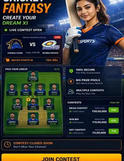 Vipbet777 (vip bet 777) fantasy cricket & matchday visual 3